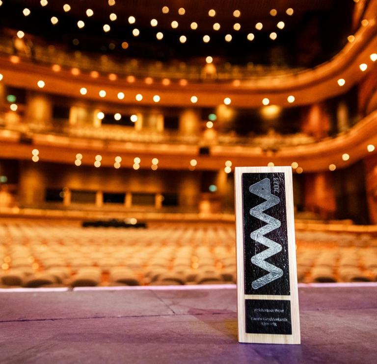 Welsh music prize on an empty stage