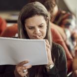 Female participant at an indielab workshop